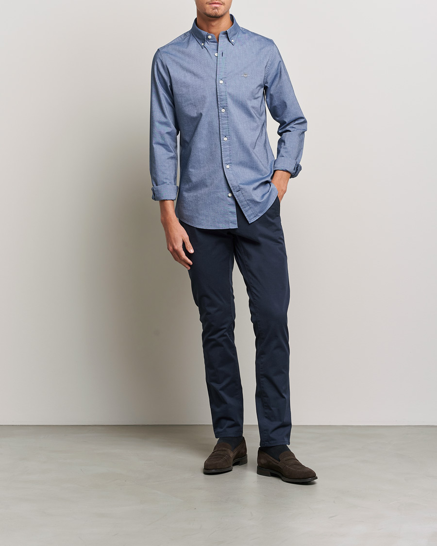 Herren | Hemden | Gant | Slim Fit Oxford Shirt Persian Blue