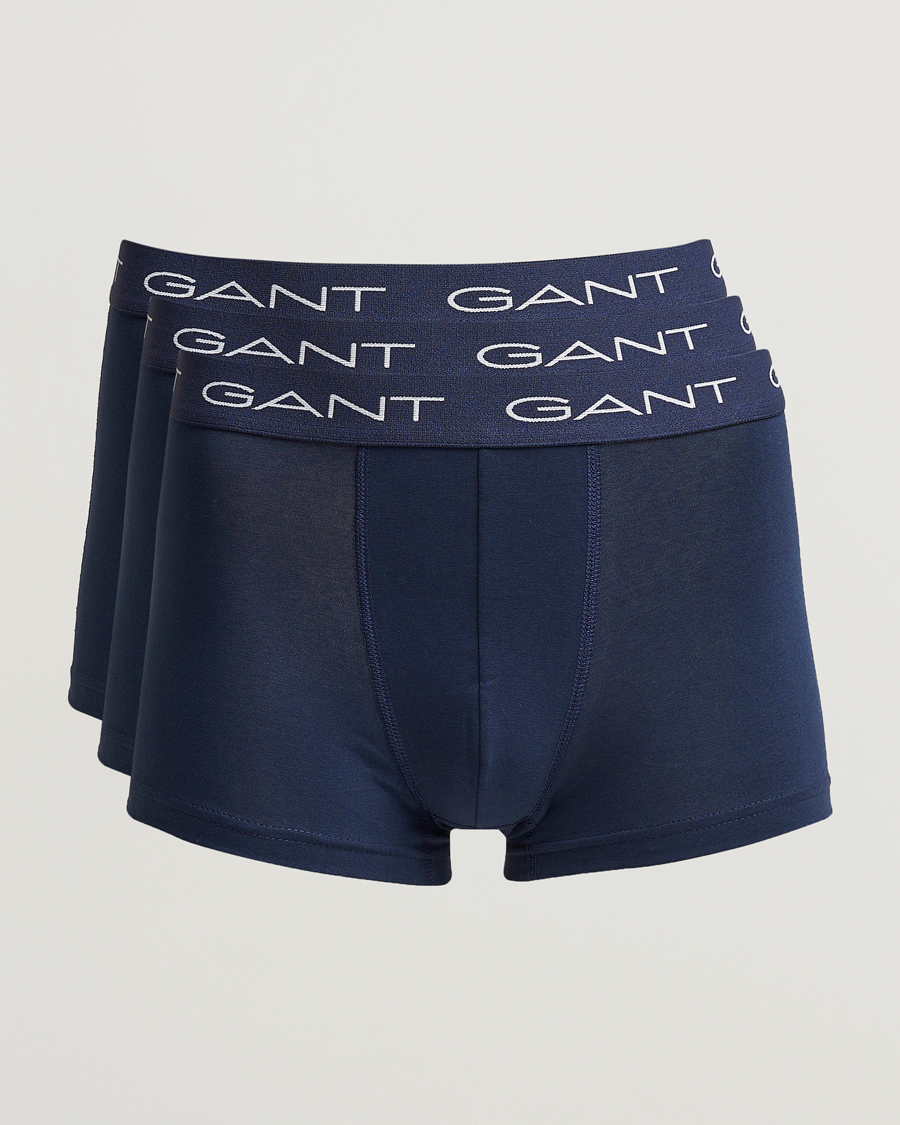 Herren | Unterwäsche | GANT | 3-Pack Trunk Boxer Marine