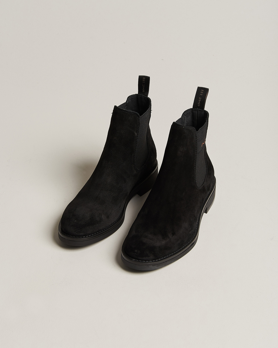 Herren | GANT Prepdale Suede Chelsea Boot Black | GANT | Prepdale Suede Chelsea Boot Black