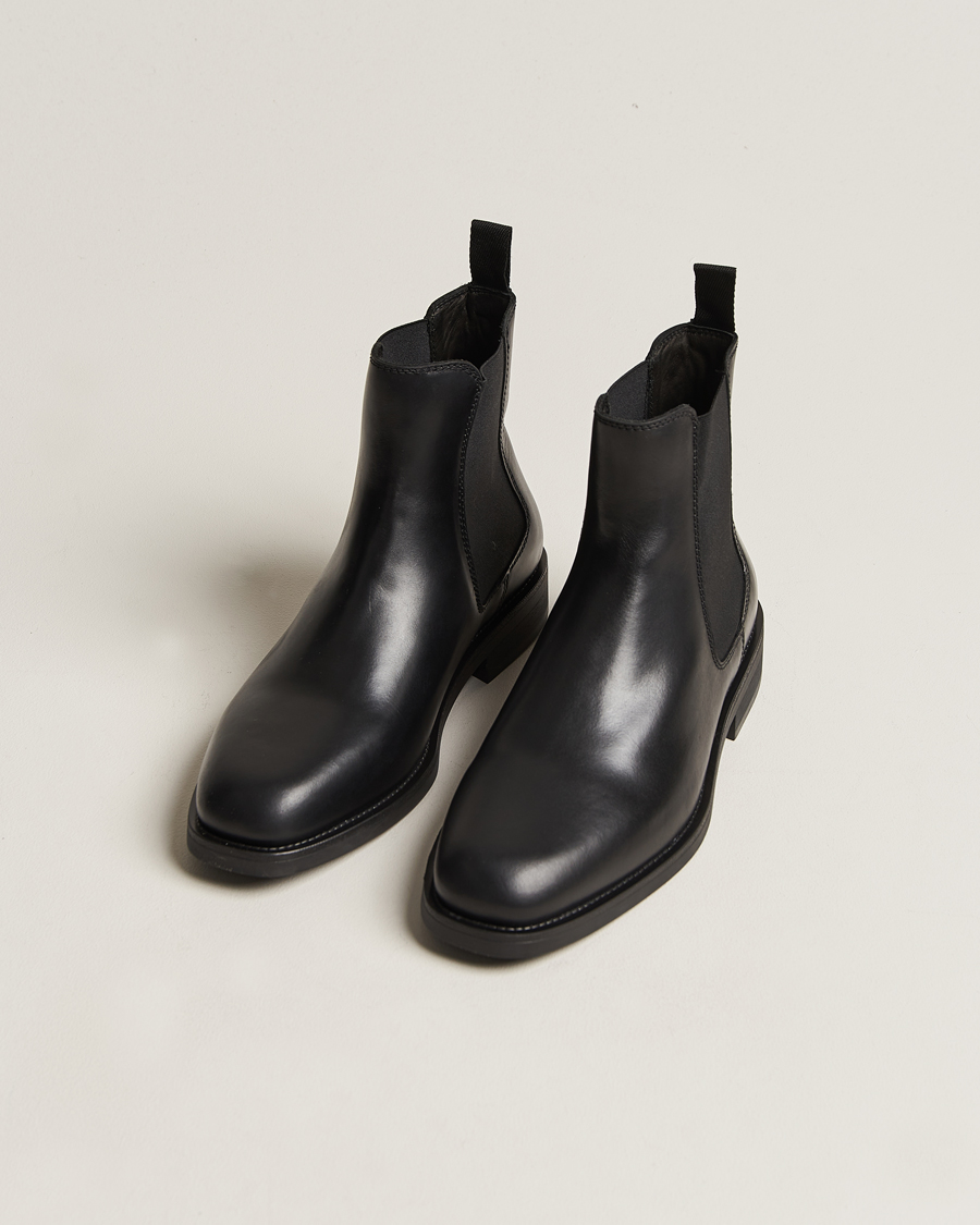 Herren | GANT Rizmood Leather Chelsea Boot Black | GANT | Rizmood Leather Chelsea Boot Black