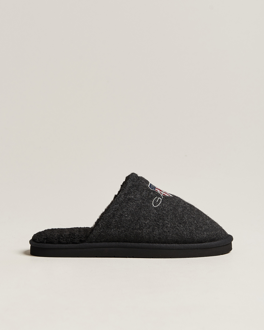 Herren | GANT Tamaware Terry Slippers Black | GANT | Tamaware Terry Slippers Black