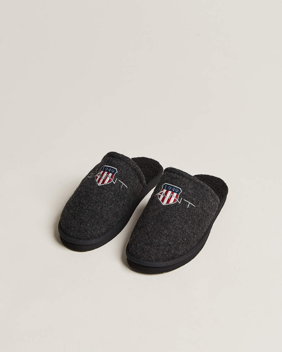 Herren | GANT Tamaware Terry Slippers Black | GANT | Tamaware Terry Slippers Black