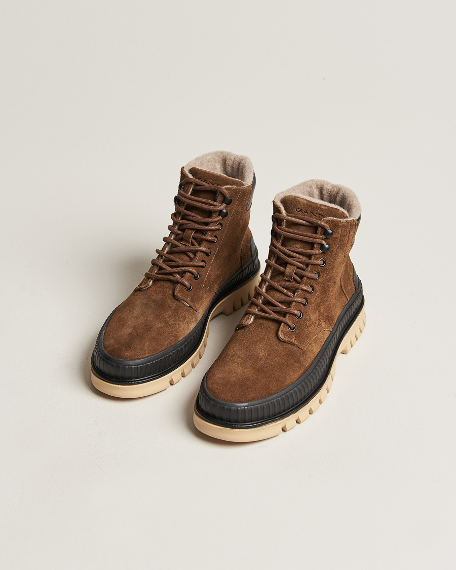 Herren | GANT Nebrada Felt Lined Suede Boot Tobacco Brown | GANT | Nebrada Felt Lined Suede Boot Tobacco Brown