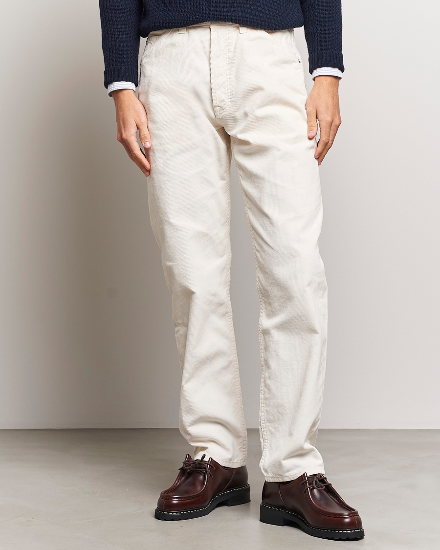 Herren | 5-Pocket-Hosen | Drake's | 5-Pocket Selvedge Needlecord Jeans Neutral