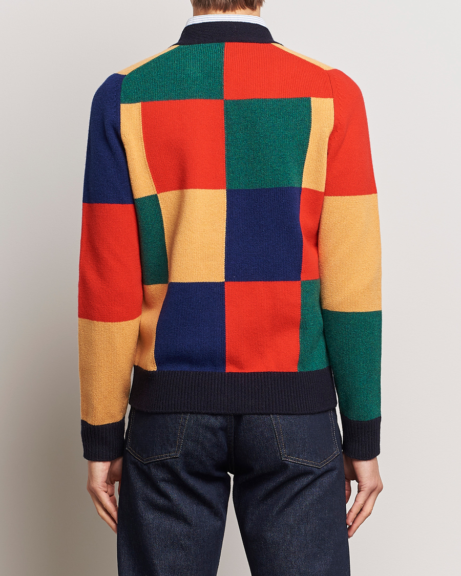 Herren | Pullover | Drake's | Patchwork Cardigan Multi