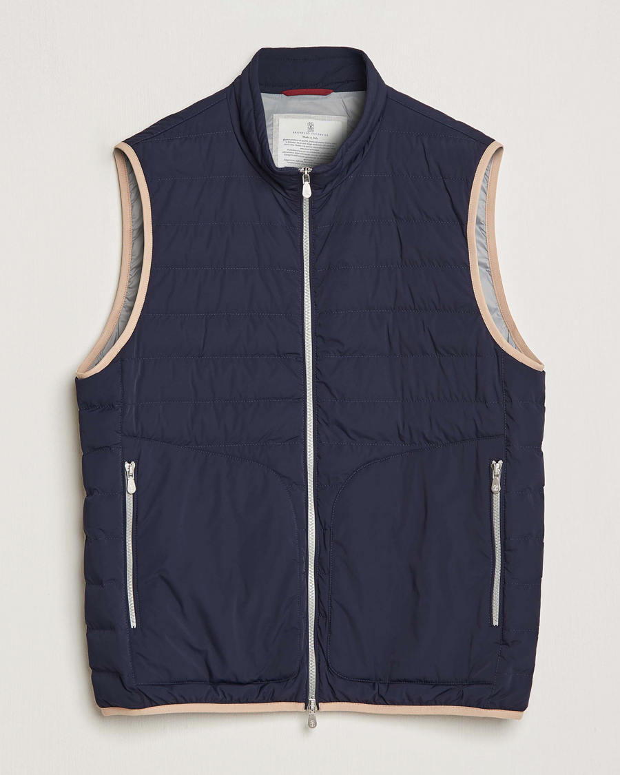 Herren | Jacken | Brunello Cucinelli | Nylon Down Vest Navy