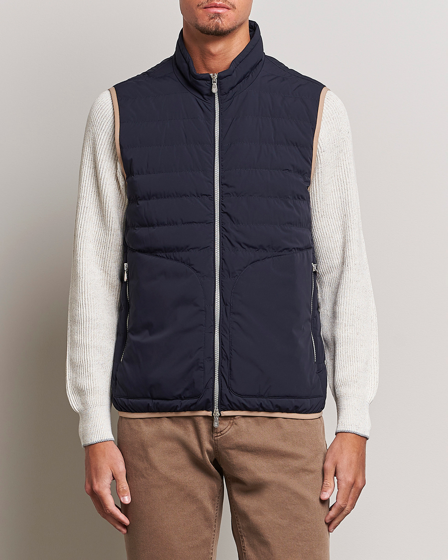 Herren | Jacken | Brunello Cucinelli | Nylon Down Vest Navy