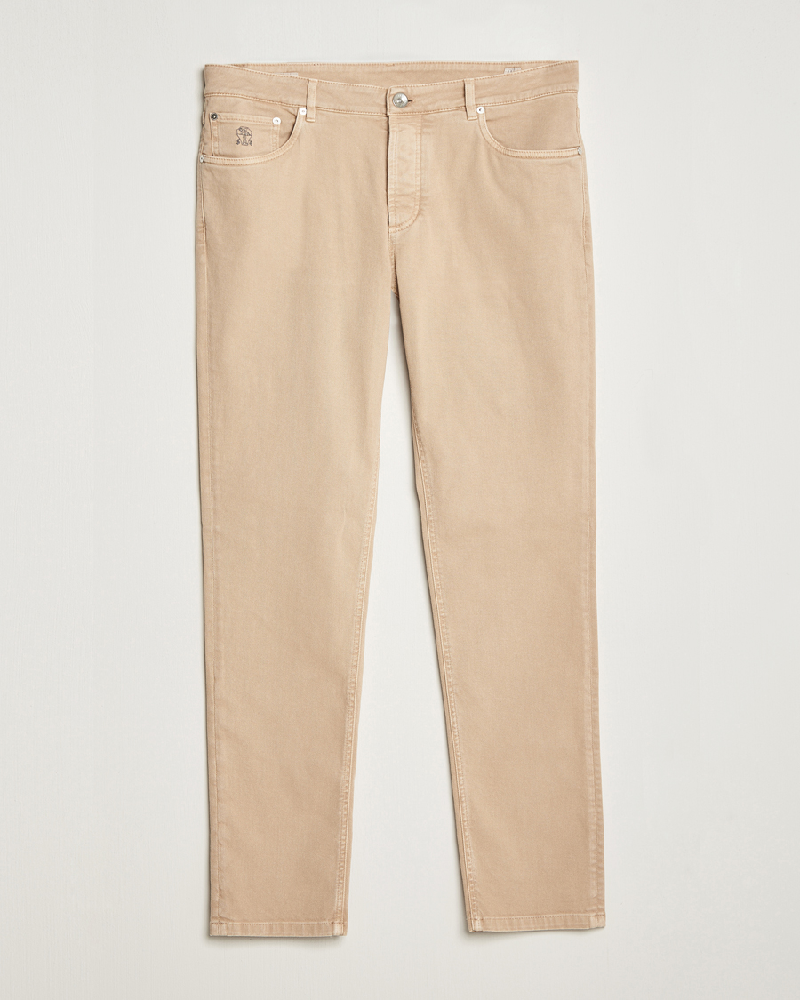 Herren | Hosen | Brunello Cucinelli | Traditional Fit 5-Pocket Pants Beige