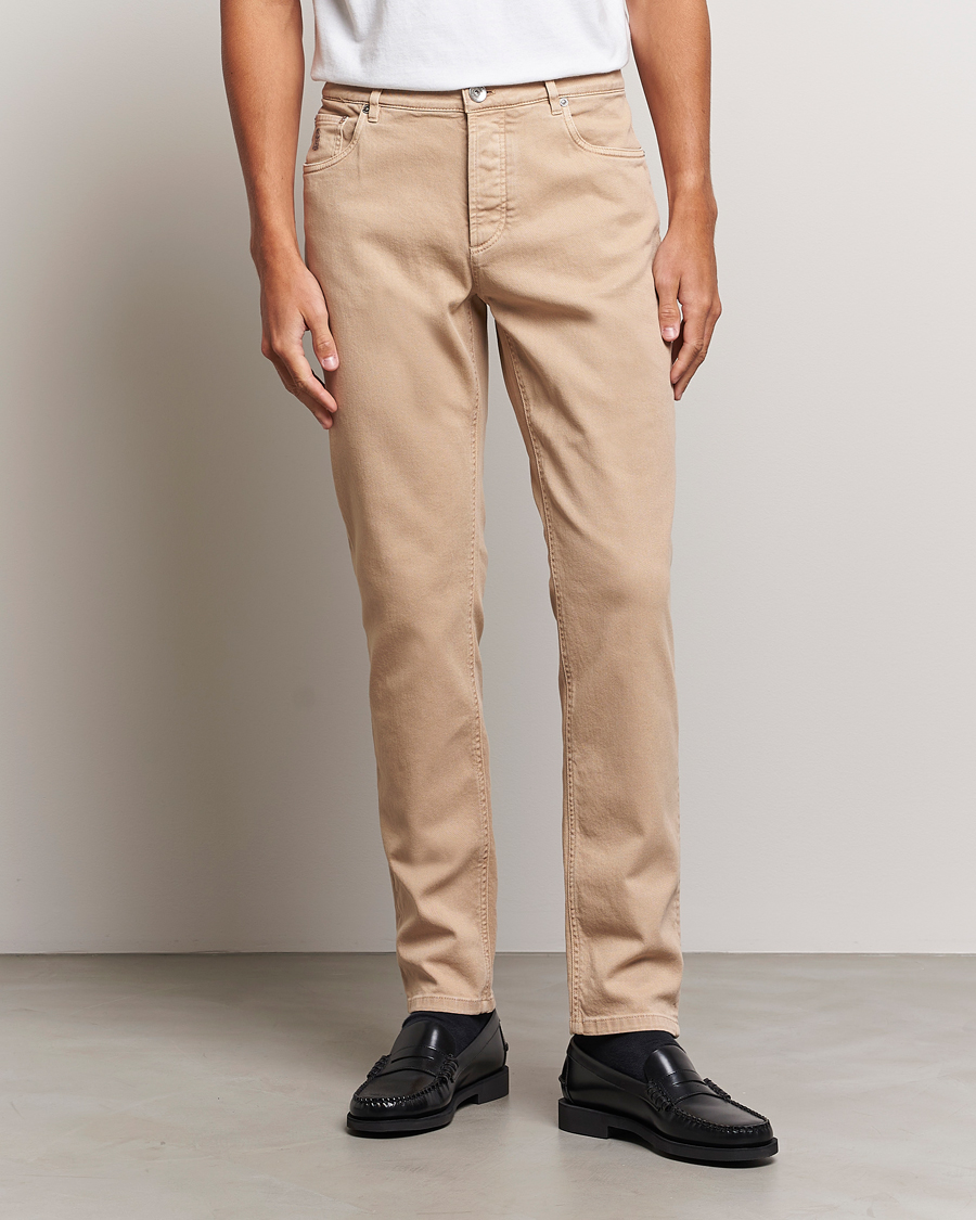 Herren | Hosen | Brunello Cucinelli | Traditional Fit 5-Pocket Pants Beige