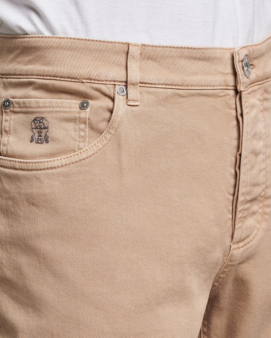 Herren | Hosen | Brunello Cucinelli | Traditional Fit 5-Pocket Pants Beige