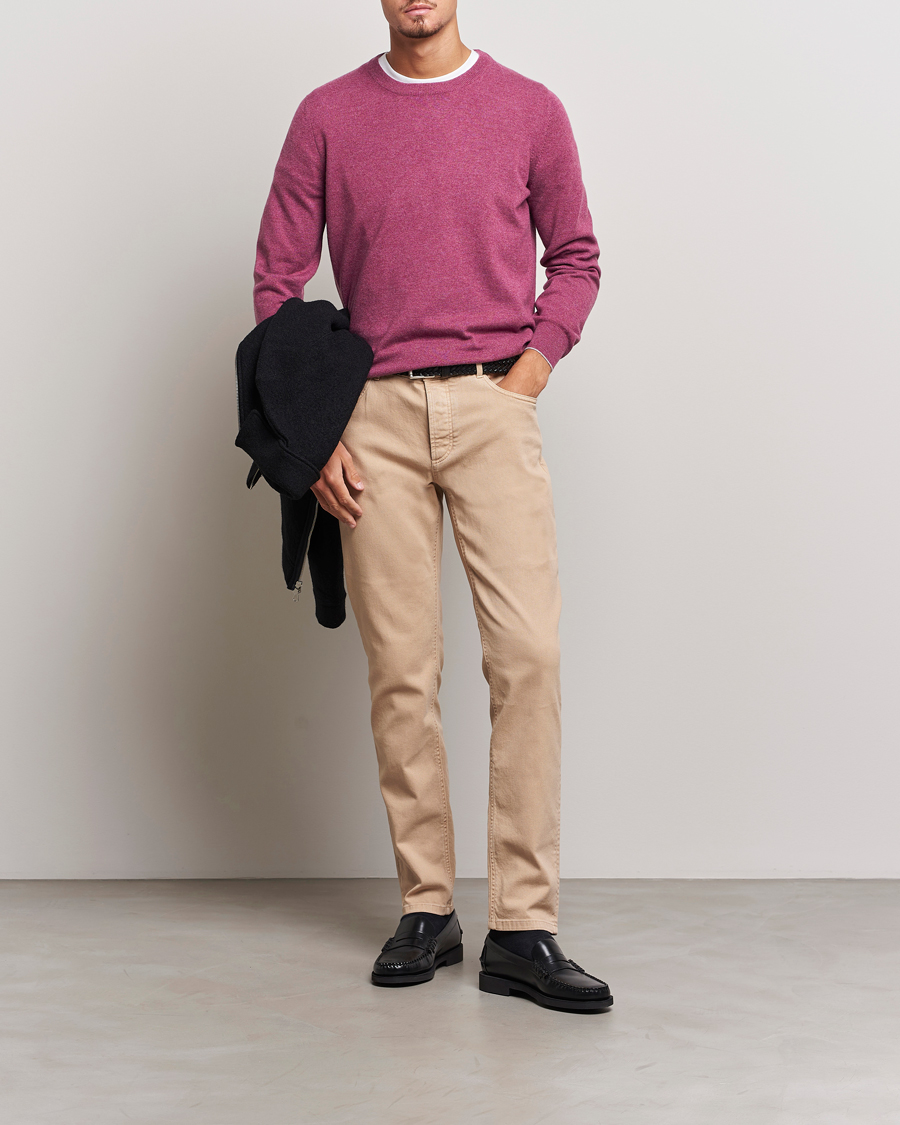 Herren | Pullover | Brunello Cucinelli | 2 Ply Cashmere Pullover Burgundy