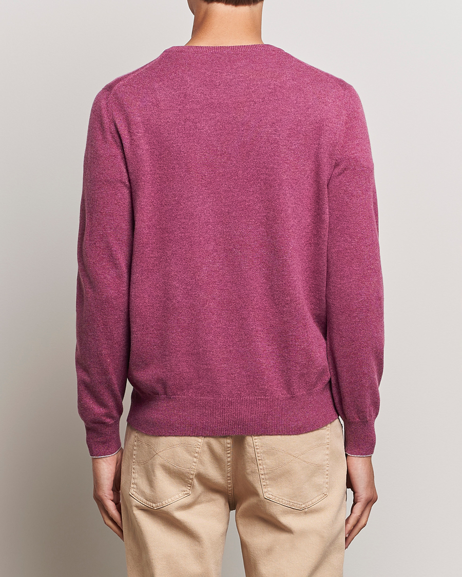 Herren | Pullover | Brunello Cucinelli | 2 Ply Cashmere Pullover Burgundy