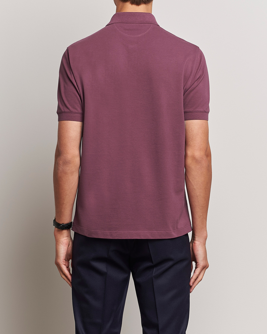 Herren | Poloshirts | Brunello Cucinelli | Short Sleeve Logo Polo Burgundy