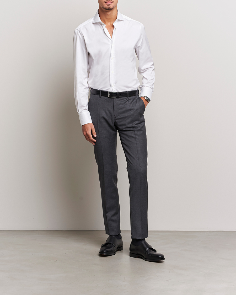 Herren | Hemden | Brunello Cucinelli | Slim Fit Poplin Shirt White