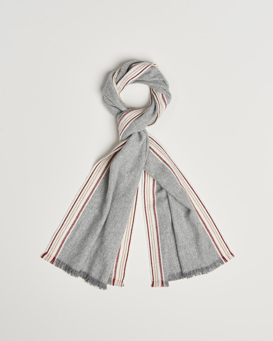 Herren | Brunello Cucinelli Cashmere Scarf Grey | Brunello Cucinelli | Cashmere Scarf Grey