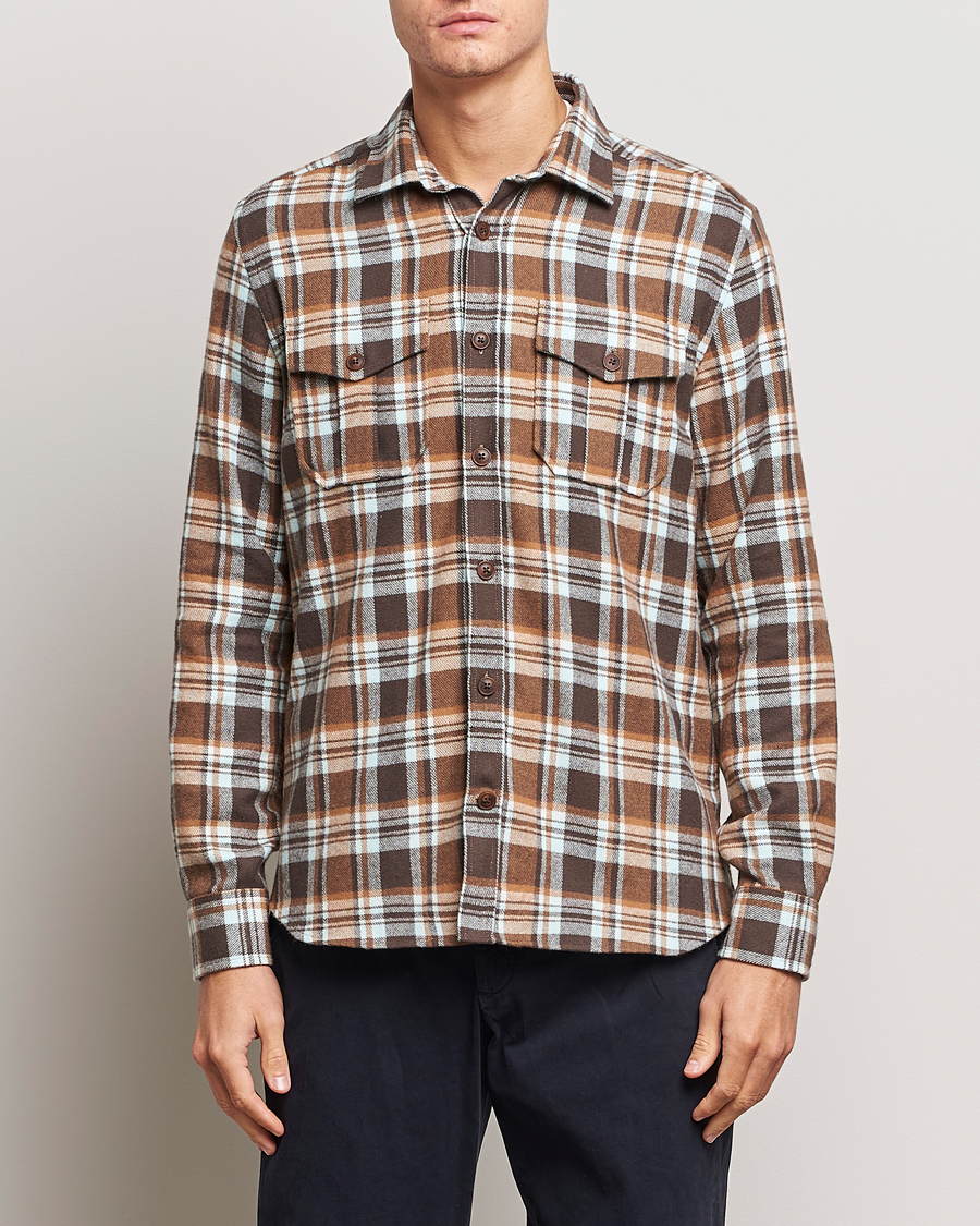 Herren | Hemden | Morris | Tartan Shirt Classic Fit Camel