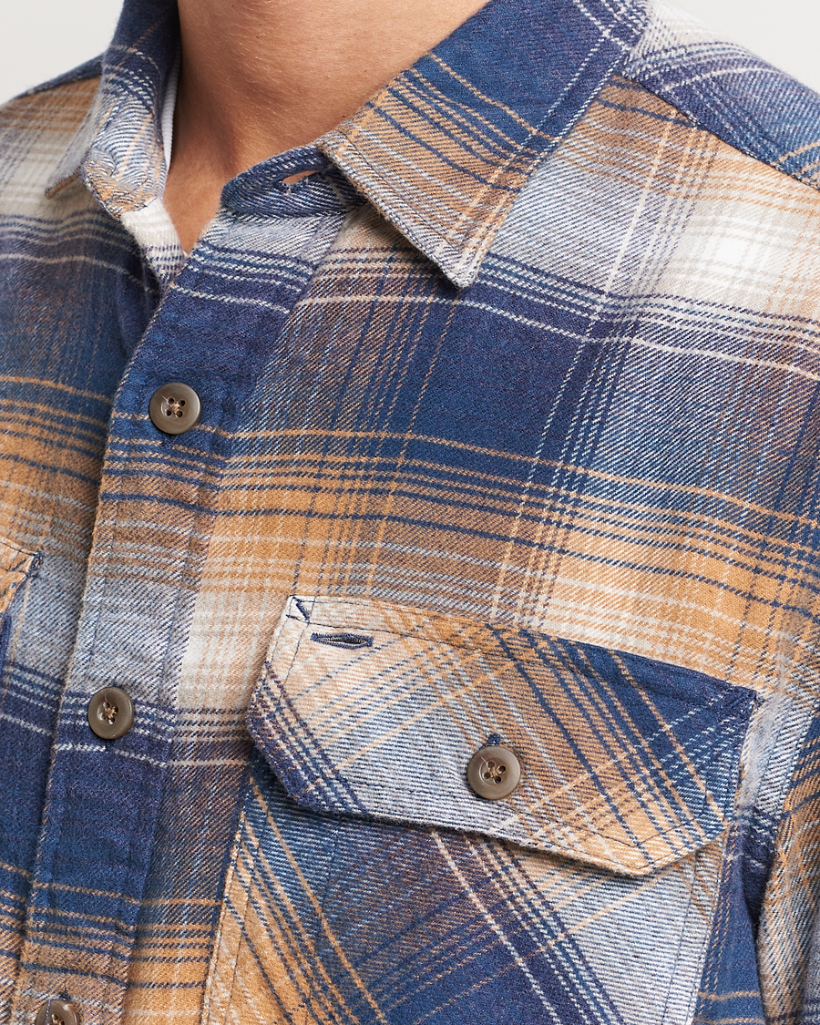 Herren | Hemden | Pendleton | Burnside Flannel Shirt Navy/Tan
