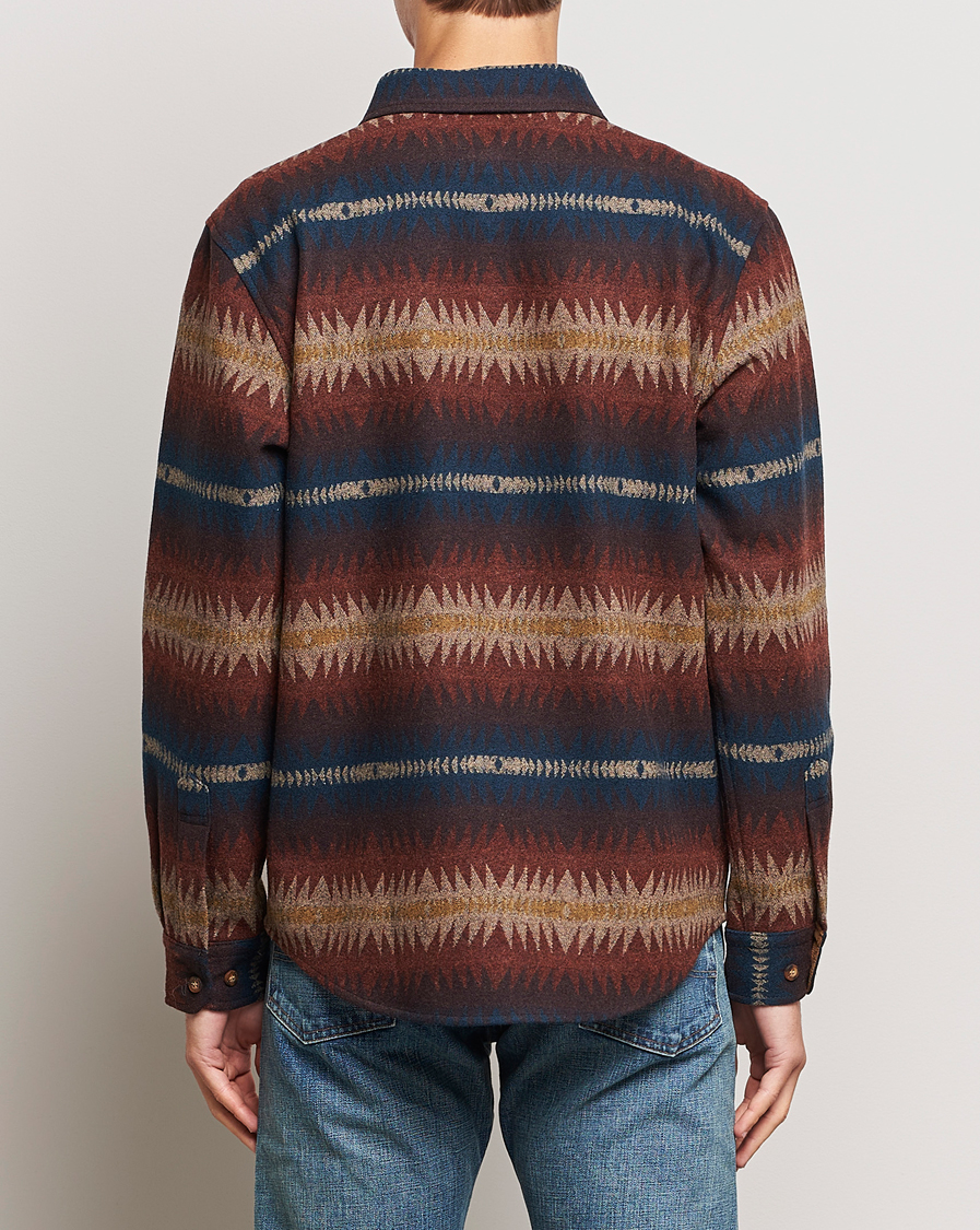 Herren | Hemden | Pendleton | LA Pine Wool Overshirt Tye River Red