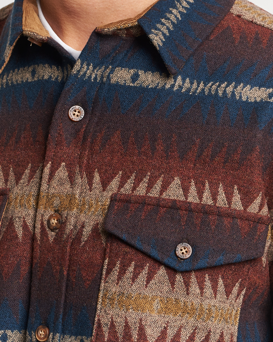 Herren | Hemden | Pendleton | LA Pine Wool Overshirt Tye River Red