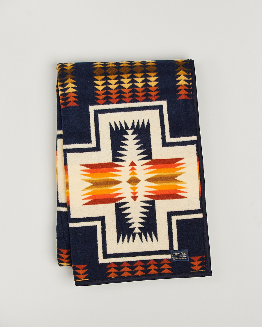 Herren | Pendleton Jacquard Blanket Harding Navy | Pendleton | Jacquard Blanket Harding Navy