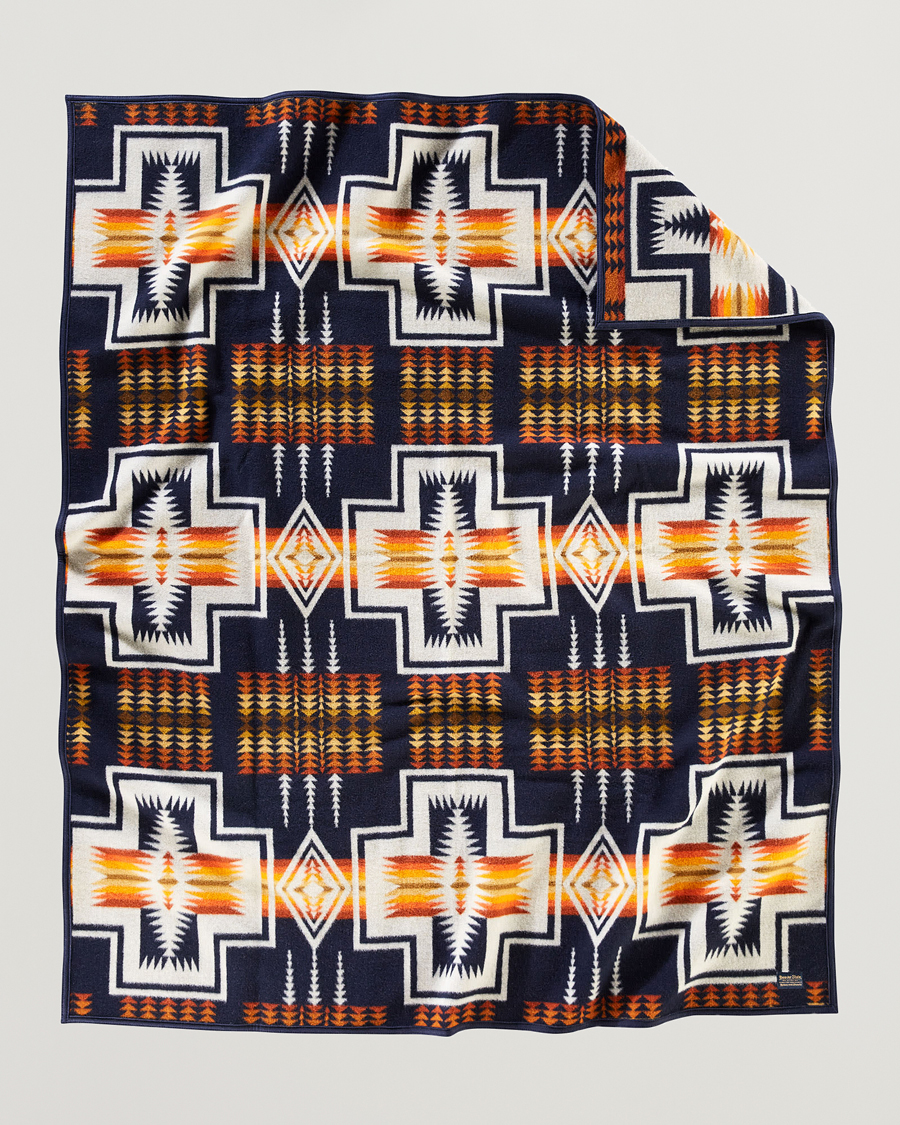 Herren | Pendleton Jacquard Blanket Harding Navy | Pendleton | Jacquard Blanket Harding Navy