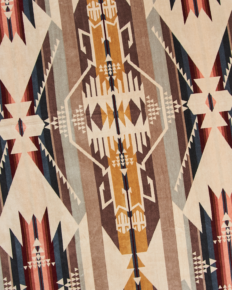 Herren | Textilien | Pendleton | Oversized Jacquard Spa Towel White Sands