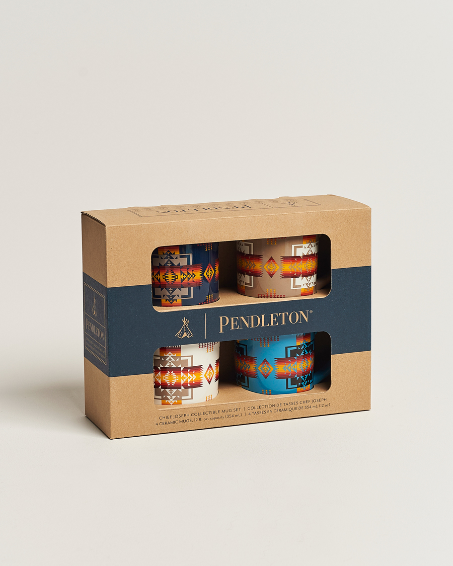 Herren | Pendleton Ceramic Mug Set 4-Pack Chief Joseph Mix | Pendleton | Ceramic Mug Set 4-Pack Chief Joseph Mix