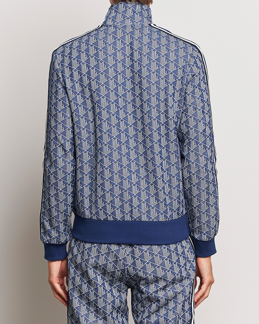 Herren | Pullover | Lacoste | Monogram Full Zip Track Jacket Methylene/Flour