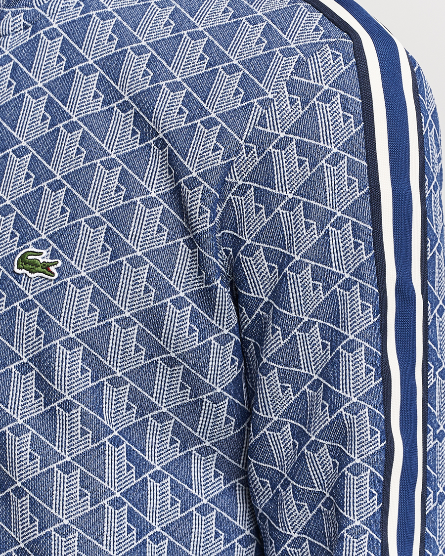 Herren | Pullover | Lacoste | Monogram Full Zip Track Jacket Methylene/Flour