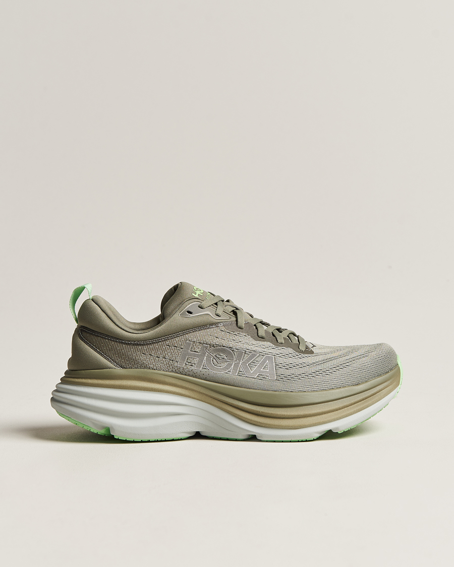 Herren | Hoka Bondi 8 Olive Haze/Mercury | Hoka | Bondi 8 Olive Haze/Mercury