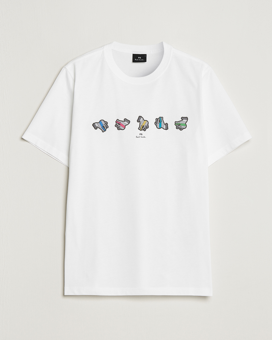Herren | T-Shirts | PS Paul Smith | Zebra Repeat Crew Neck T-Shirt White
