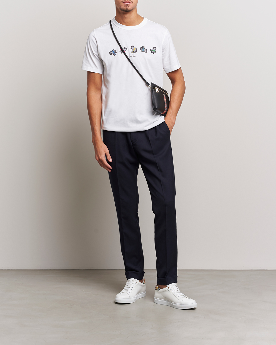 Herren | T-Shirts | PS Paul Smith | Zebra Repeat Crew Neck T-Shirt White
