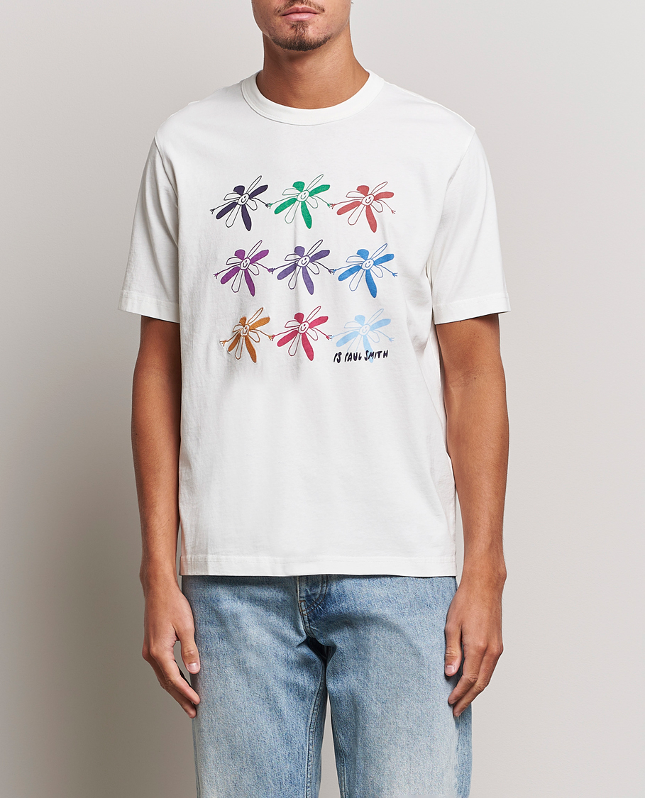 Herren | T-Shirts | PS Paul Smith | Flower Grid Crew Neck T-Shirt White