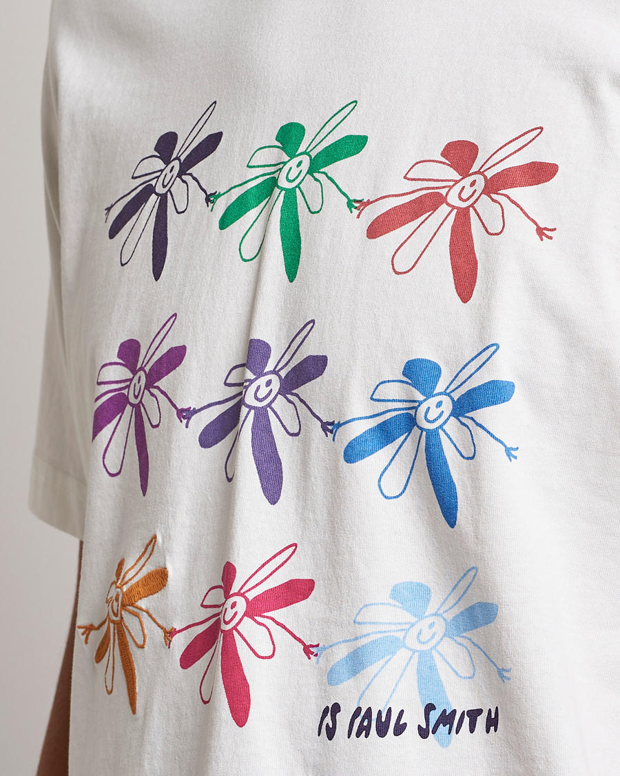Herren | T-Shirts | PS Paul Smith | Flower Grid Crew Neck T-Shirt White