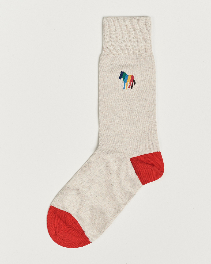 Herren | Unterwäsche | Paul Smith | Bold Zebra Socks Beige