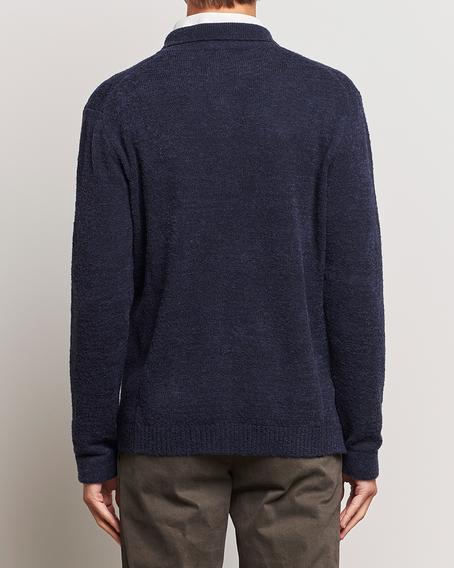 Herren | Pullover | Zanone | Boucle Wool Chore Jacket Navy