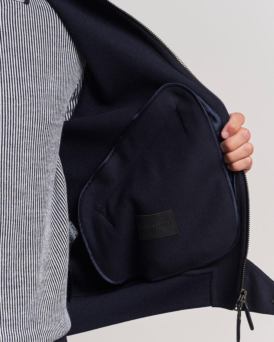Herren | Jacken | Giorgio Armani | Wool/Cashmere Bomber Jacket Navy