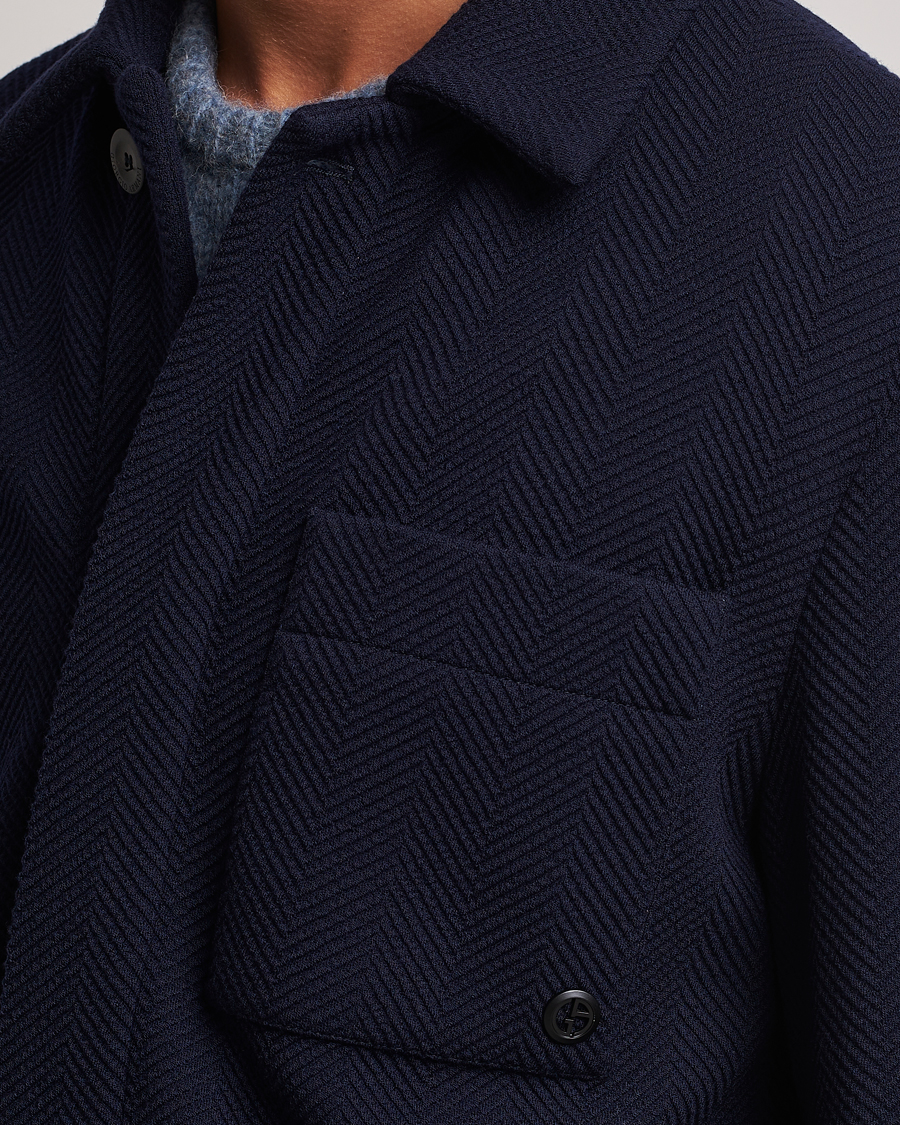 Herren | Jacken | Giorgio Armani | Heavy Jersey Chore Jacket Navy