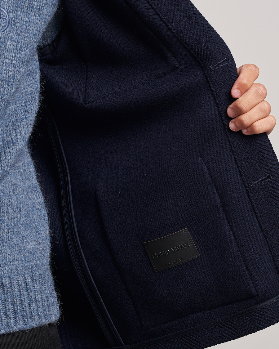 Herren | Jacken | Giorgio Armani | Heavy Jersey Chore Jacket Navy