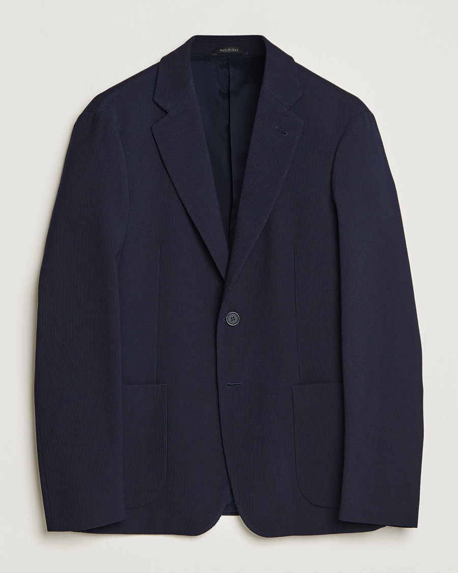 Herren | Sakkos | Giorgio Armani | Wool Stretch Blazer Navy