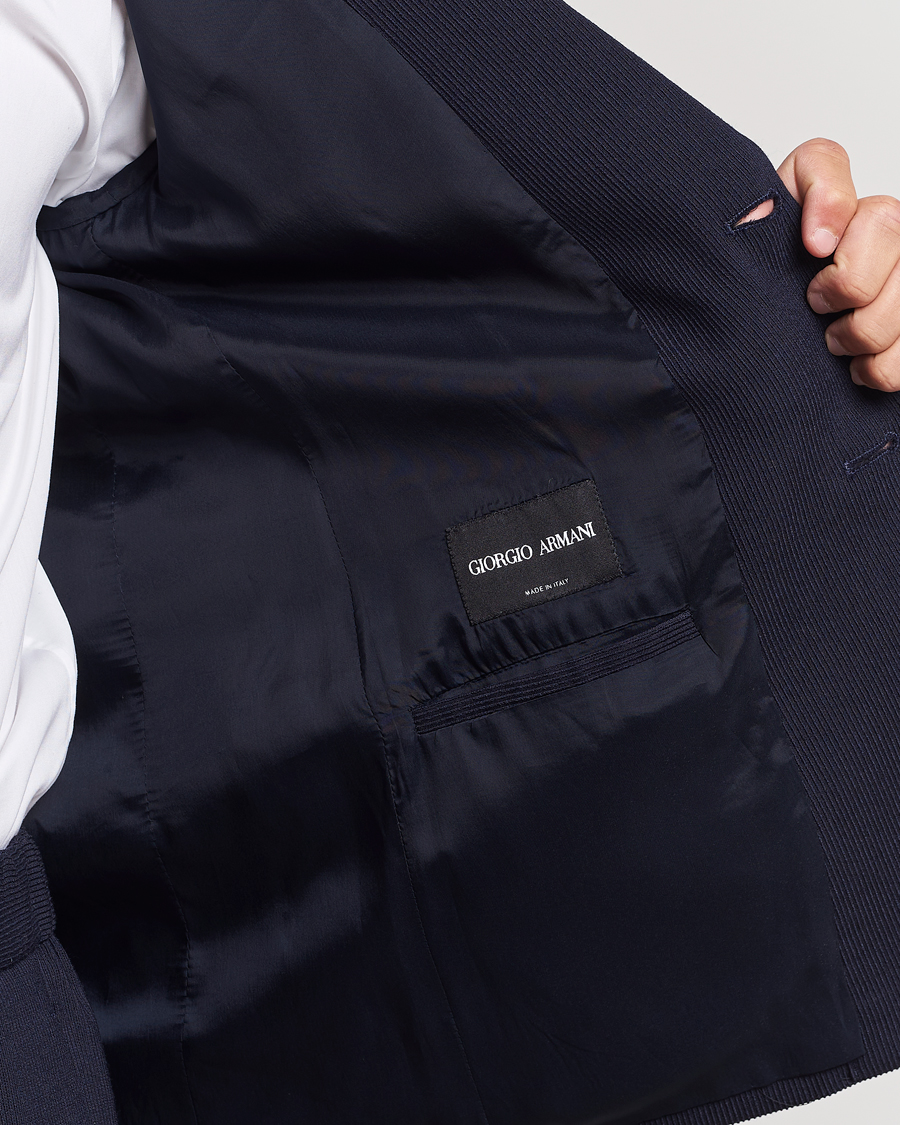 Herren | Sakkos | Giorgio Armani | Wool Stretch Blazer Navy