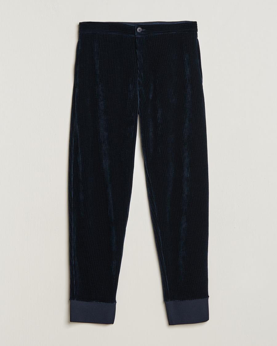 Herren | Hosen | Giorgio Armani | Jersey Corduroy Pants Navy
