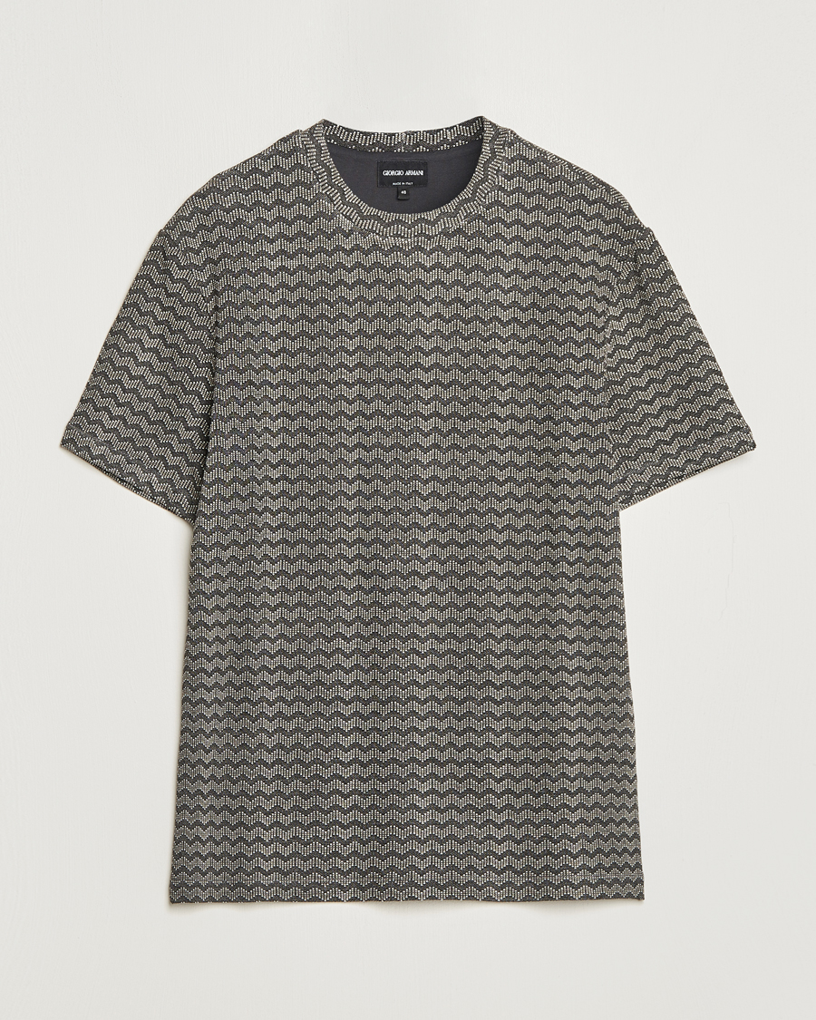 Herren | T-Shirts | Giorgio Armani | Jersey Chevron T-Shirt Taupe