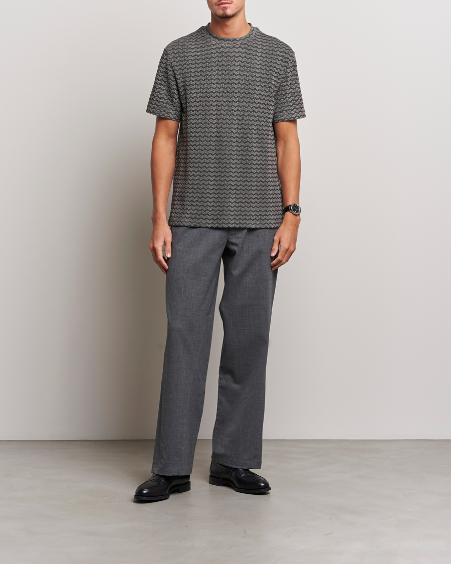 Herren | T-Shirts | Giorgio Armani | Jersey Chevron T-Shirt Taupe