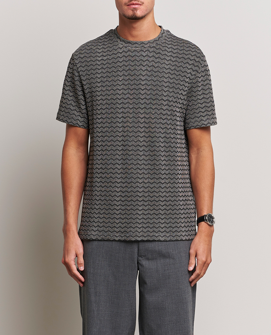 Herren | T-Shirts | Giorgio Armani | Jersey Chevron T-Shirt Taupe