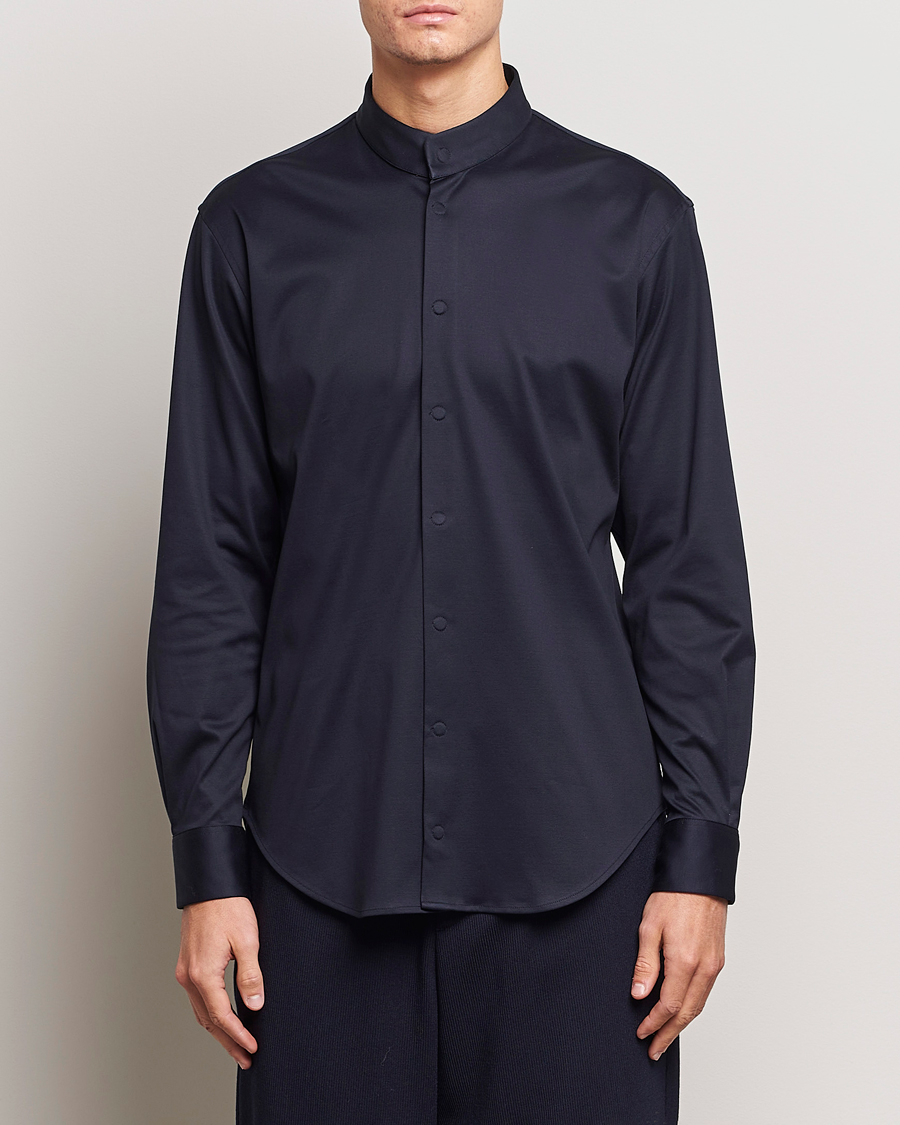 Herren | Freizeithemden | Giorgio Armani | Guru Collar Shirt Navy