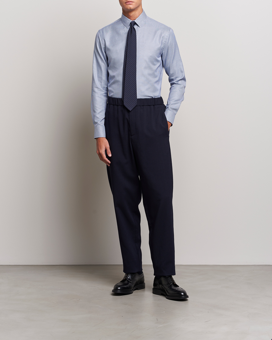 Herren | Hemden | Giorgio Armani | Micro Structure Dress Shirt Light Blue