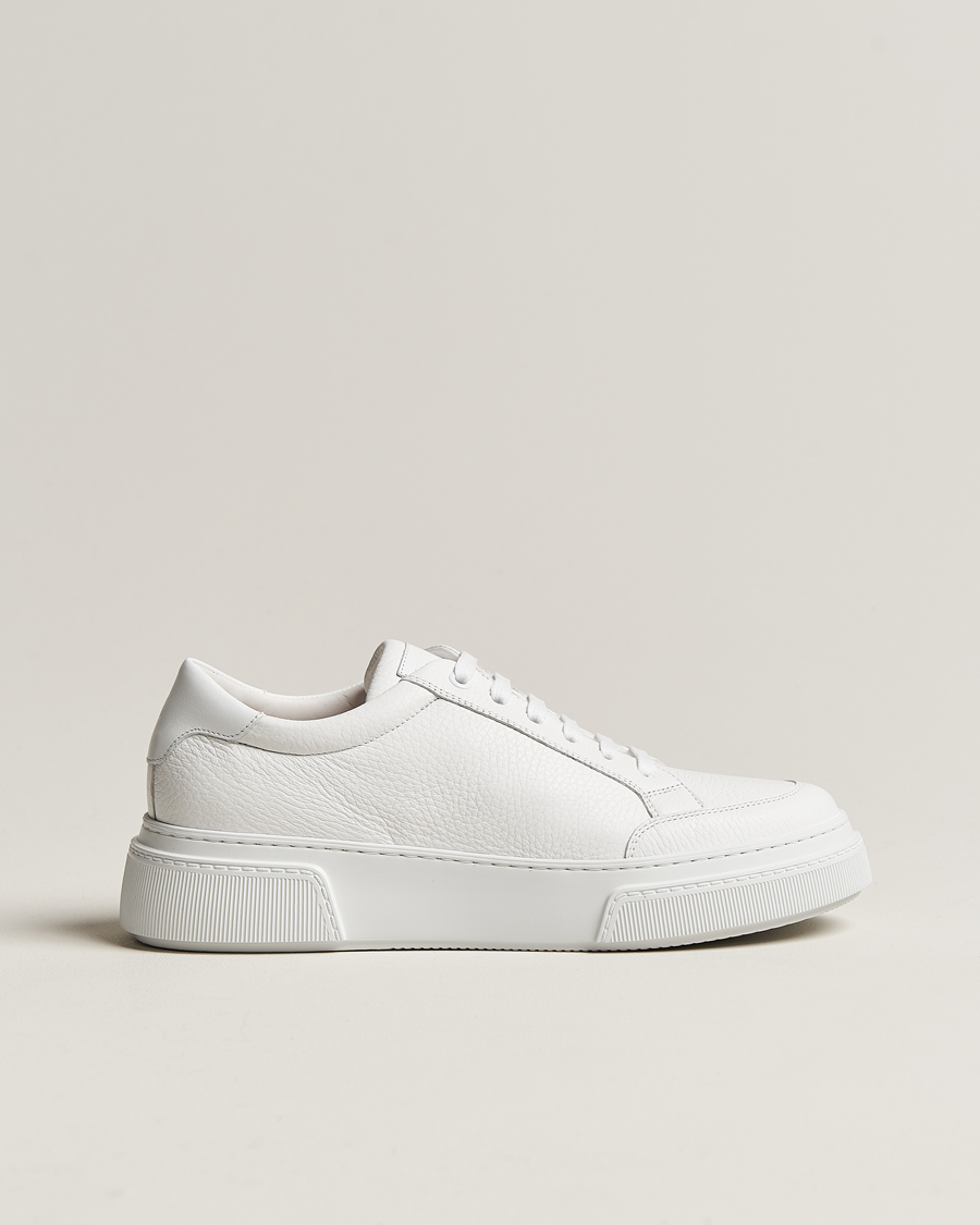 Herren | Giorgio Armani Deerskin Sneakers White | Giorgio Armani | Deerskin Sneakers White