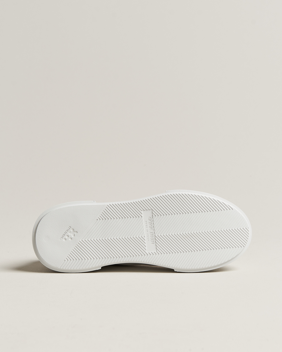 Herren | Giorgio Armani Deerskin Sneakers White | Giorgio Armani | Deerskin Sneakers White