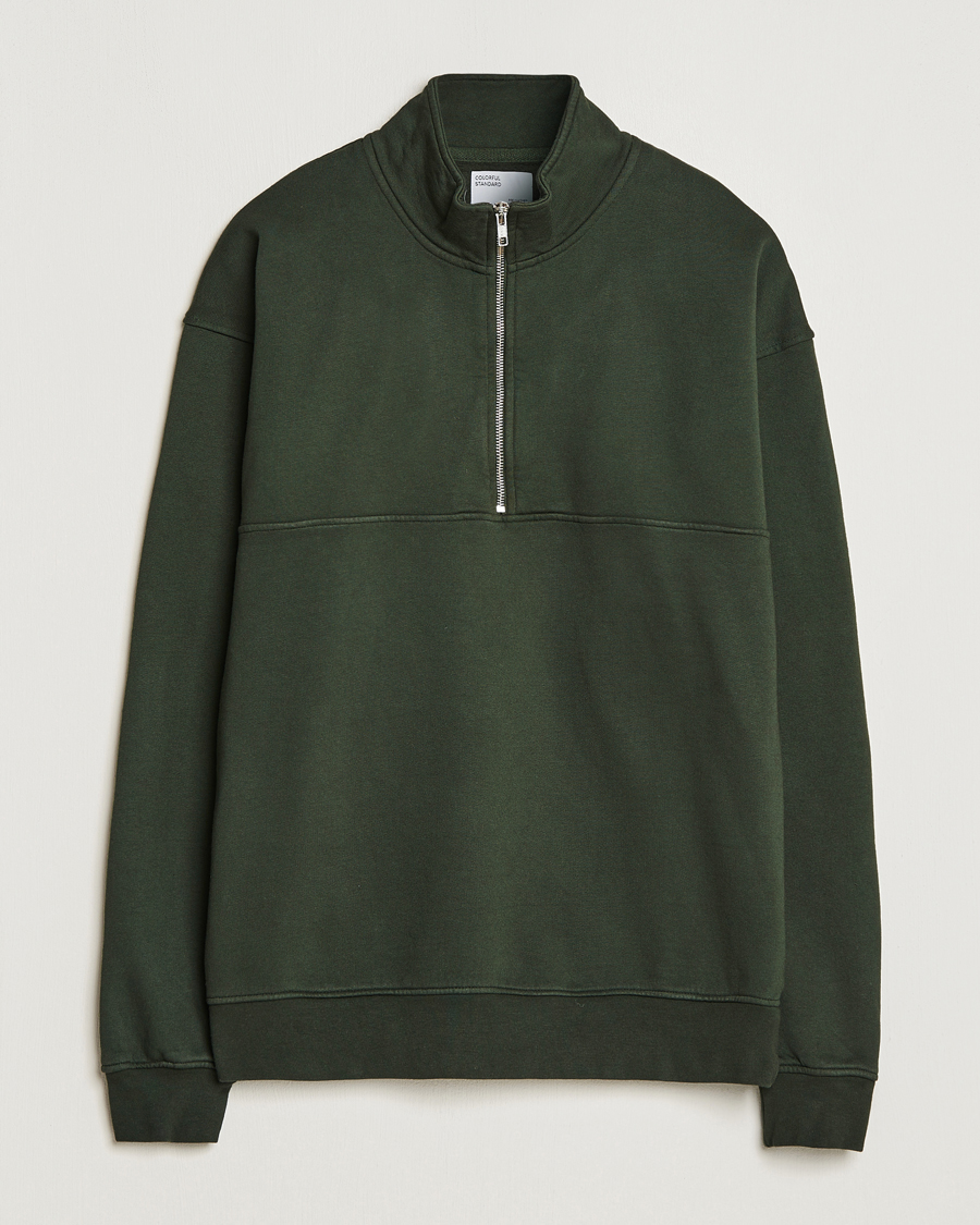 Herren | Pullover | Colorful Standard | Classic Organic Half-Zip Hunter Green